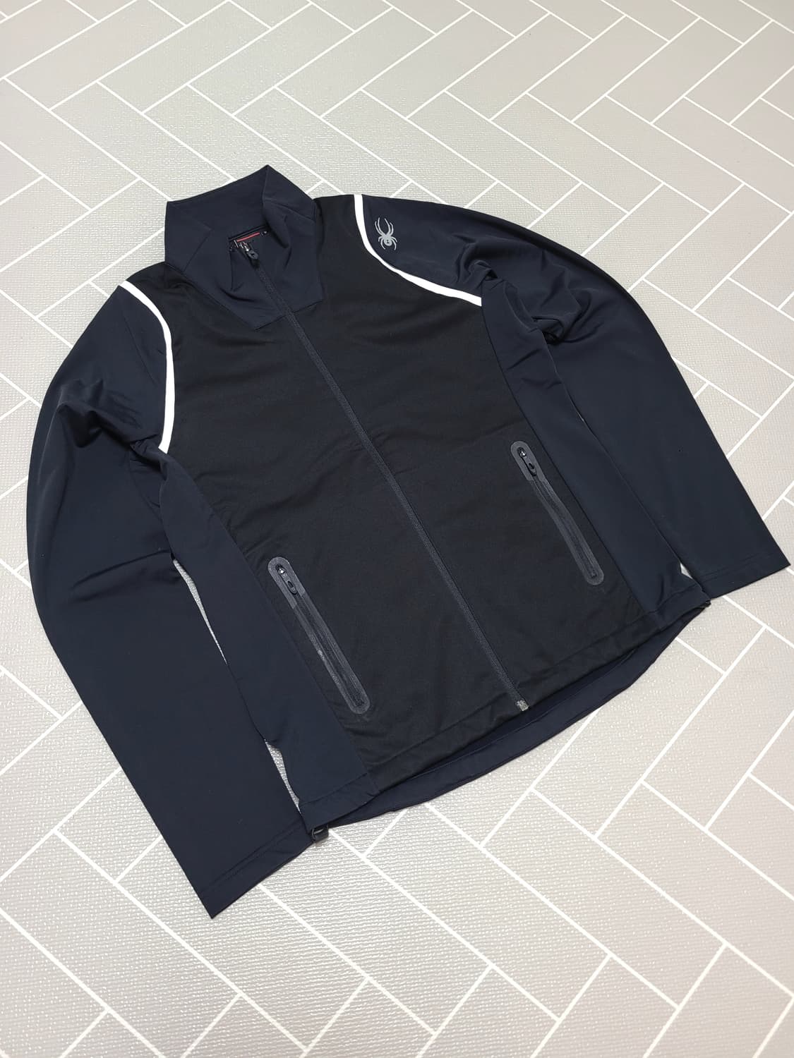 스파이더 액티브 핏 집업 자켓 블랙 M (95) 상품이미지1