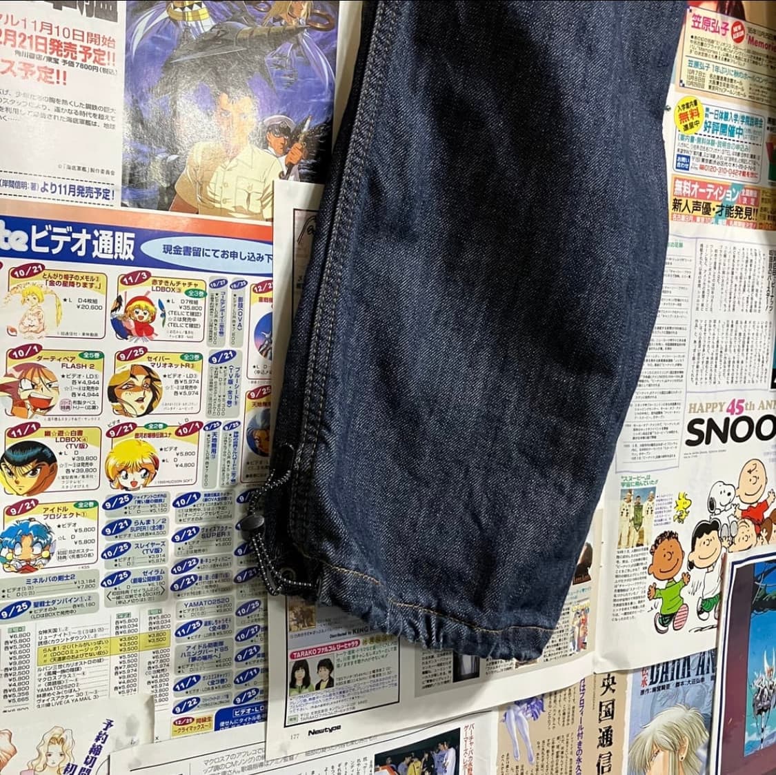 90‘s 올드스쿨 후부 Fubu 밴딩 데님 부츠컷 팬츠 y2k 갸루템 상품이미지8