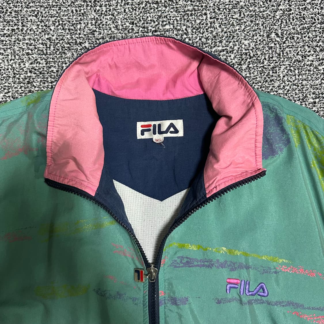 (105추천) FILA 올드스쿨 빈티지 바람막이 자켓 상품이미지2