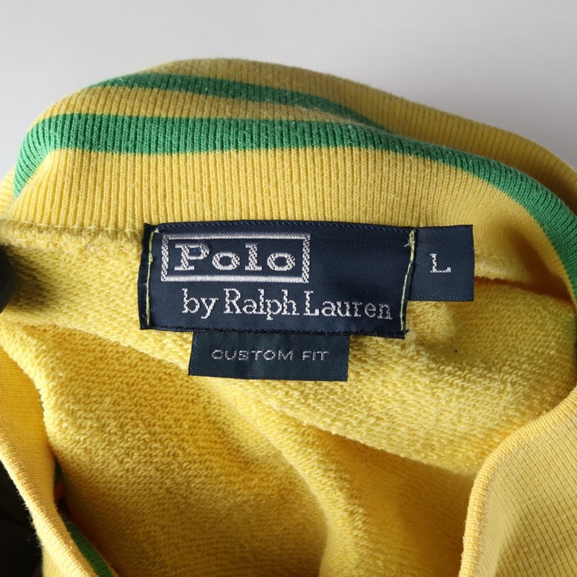 폴로 랄프로렌 옐로우 빅포니 집업 L 상품이미지5