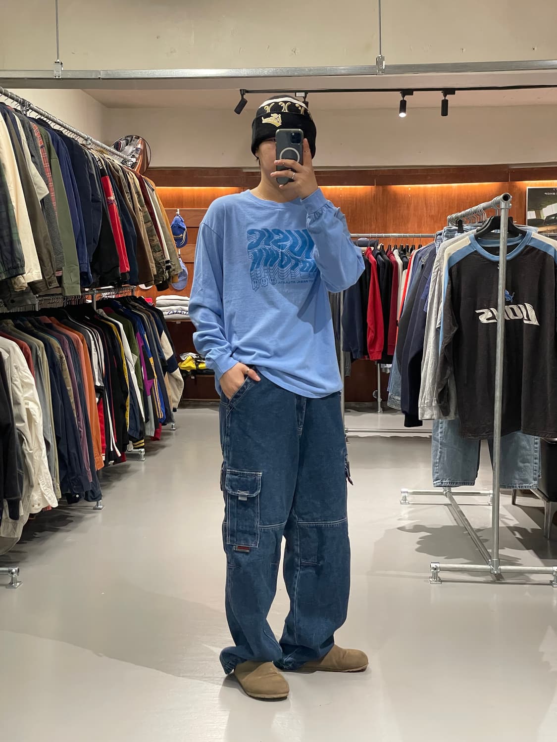 빈티지 힙합 데님 팬츠 상품이미지1