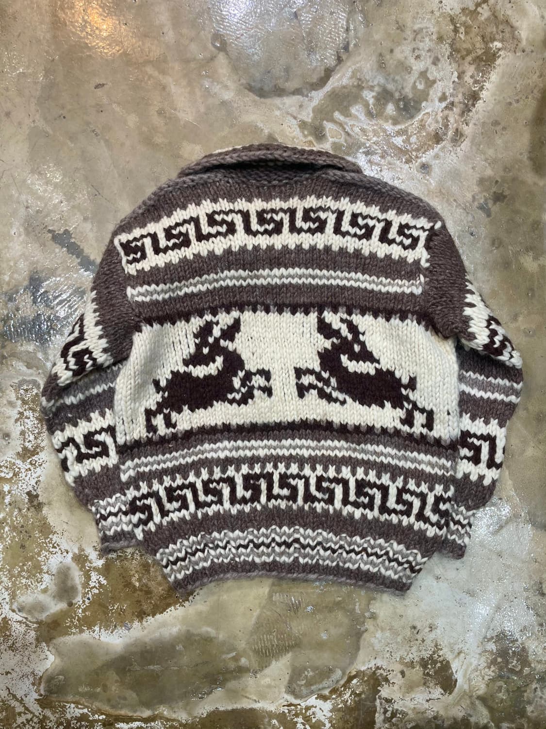 Canadian virgin wool dear Cowichan cardi 상품이미지7