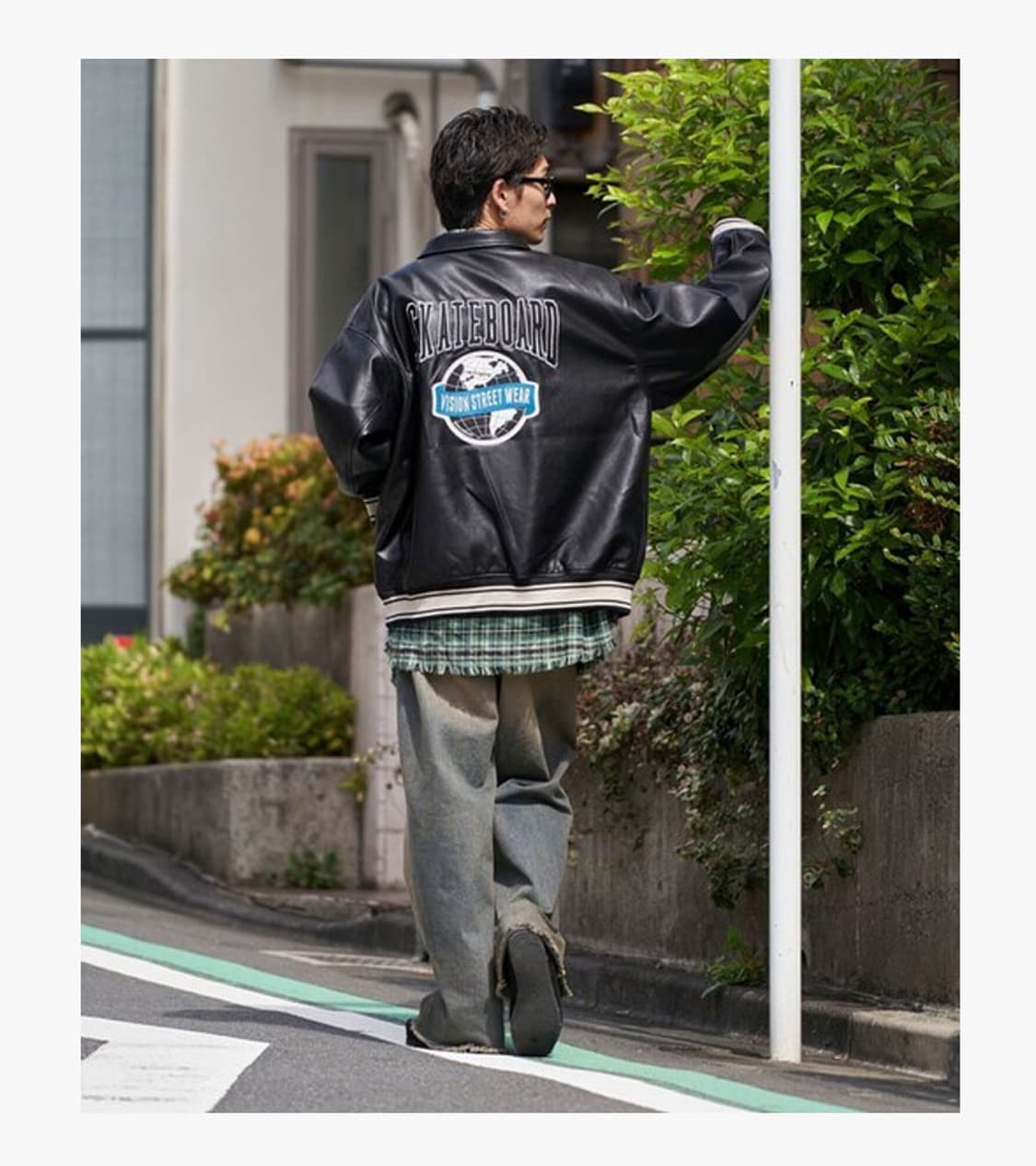 VISION STREET WEAR - LEATHER VARSITY JK 상품이미지4