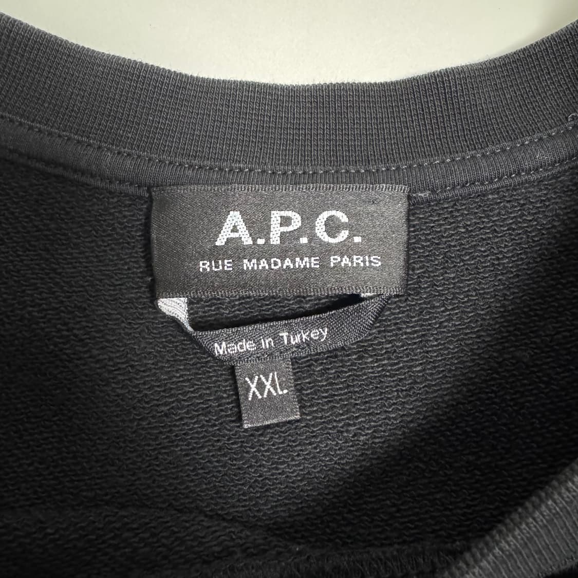 A.P.C. 19-87 블랙 맨투맨 XXL 상품이미지4