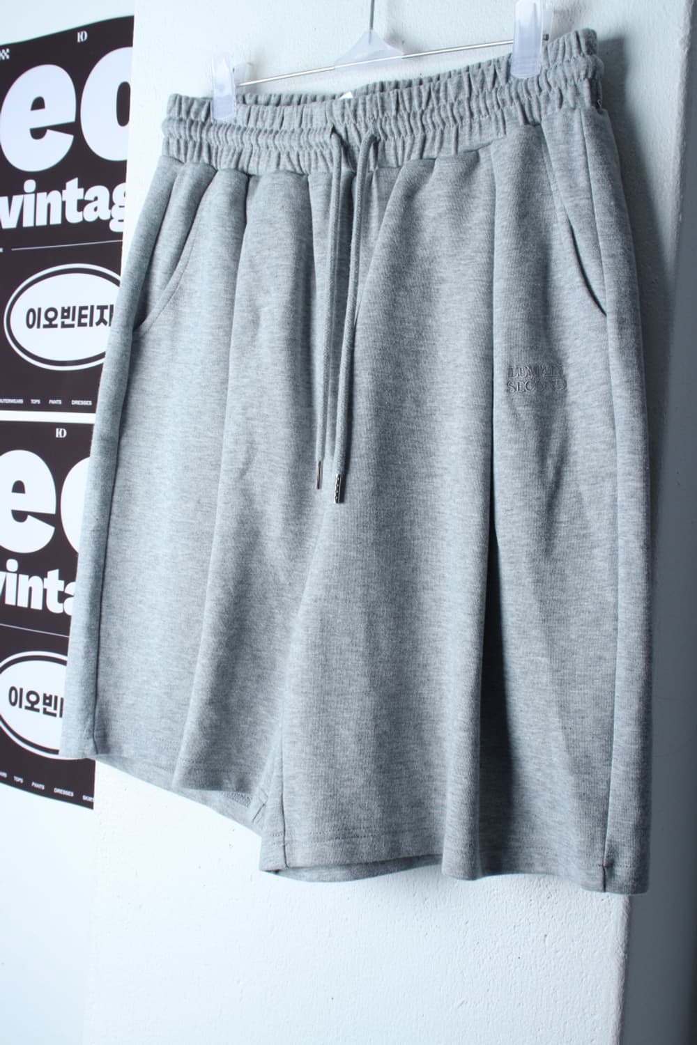 (L-XL) 리메인세컨드 반바지 팬츠 버뮤다 밴딩 그레이-P9914 상품이미지1