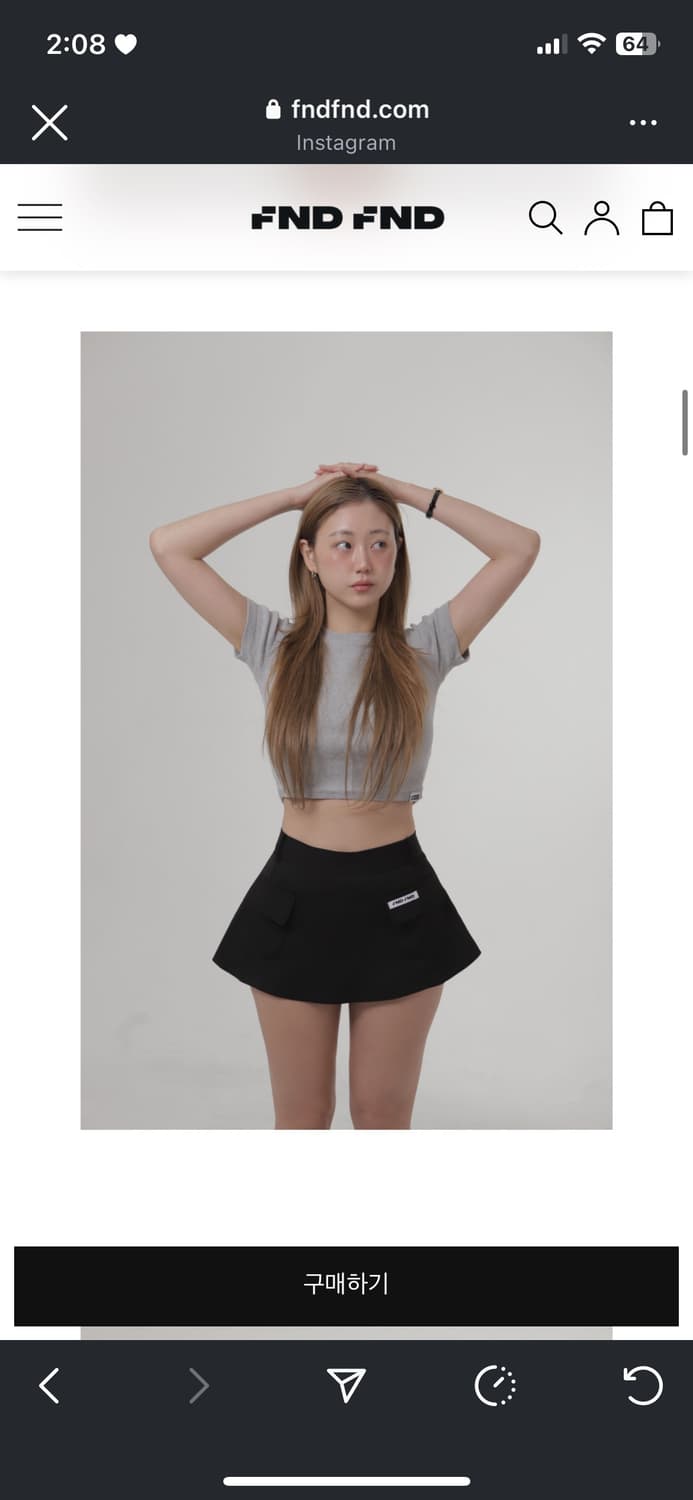 FNDFND Micro mini skirt 은젤 상품이미지1