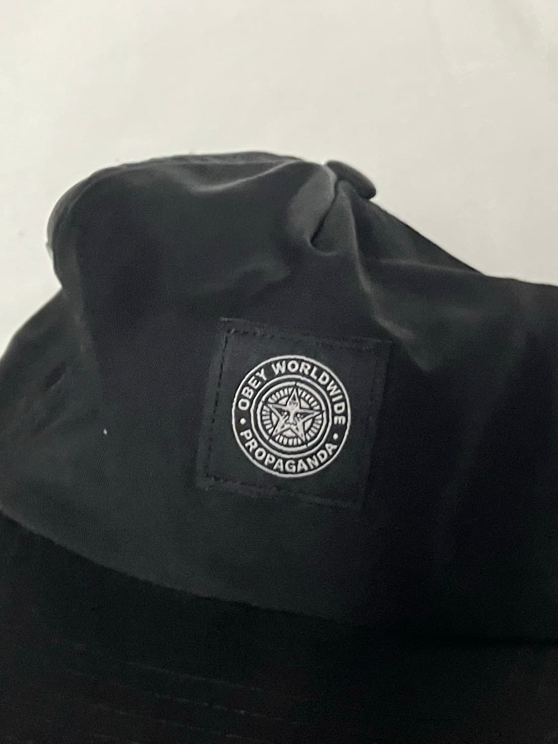 오베이 나일론 패치로고 볼캡 스냅백 블랙 상품이미지2