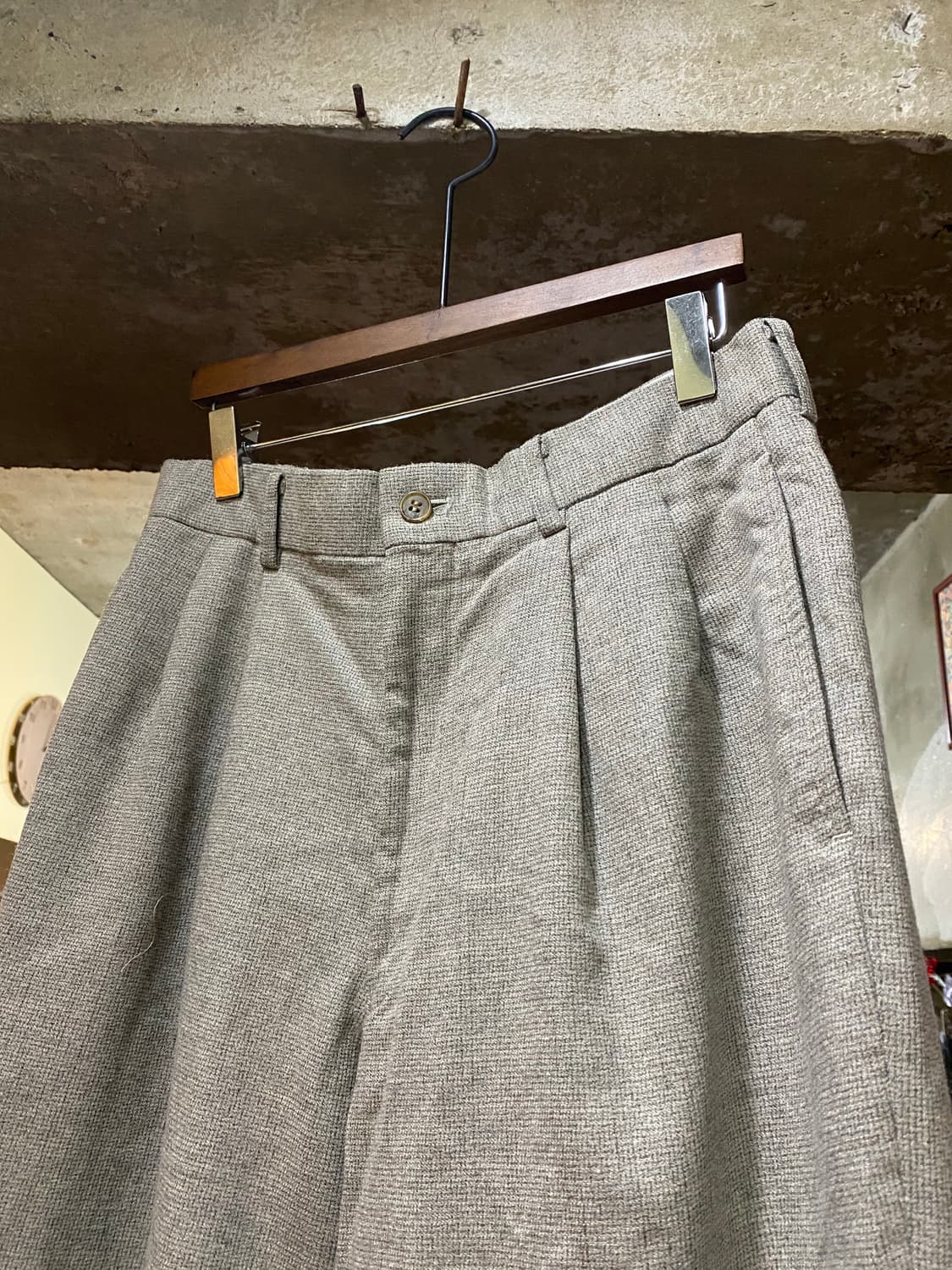 Yohji Yamamoto 요지 베이지 와일드 팬츠 상품이미지3