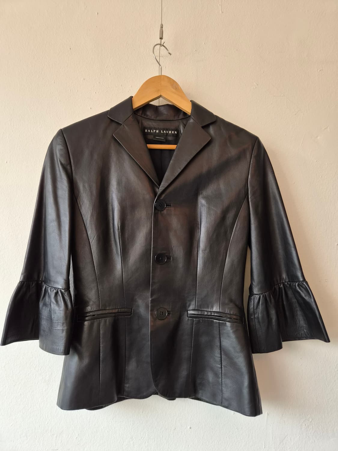 랄프로렌 여성 양가죽블랙7부자켓 상품이미지2