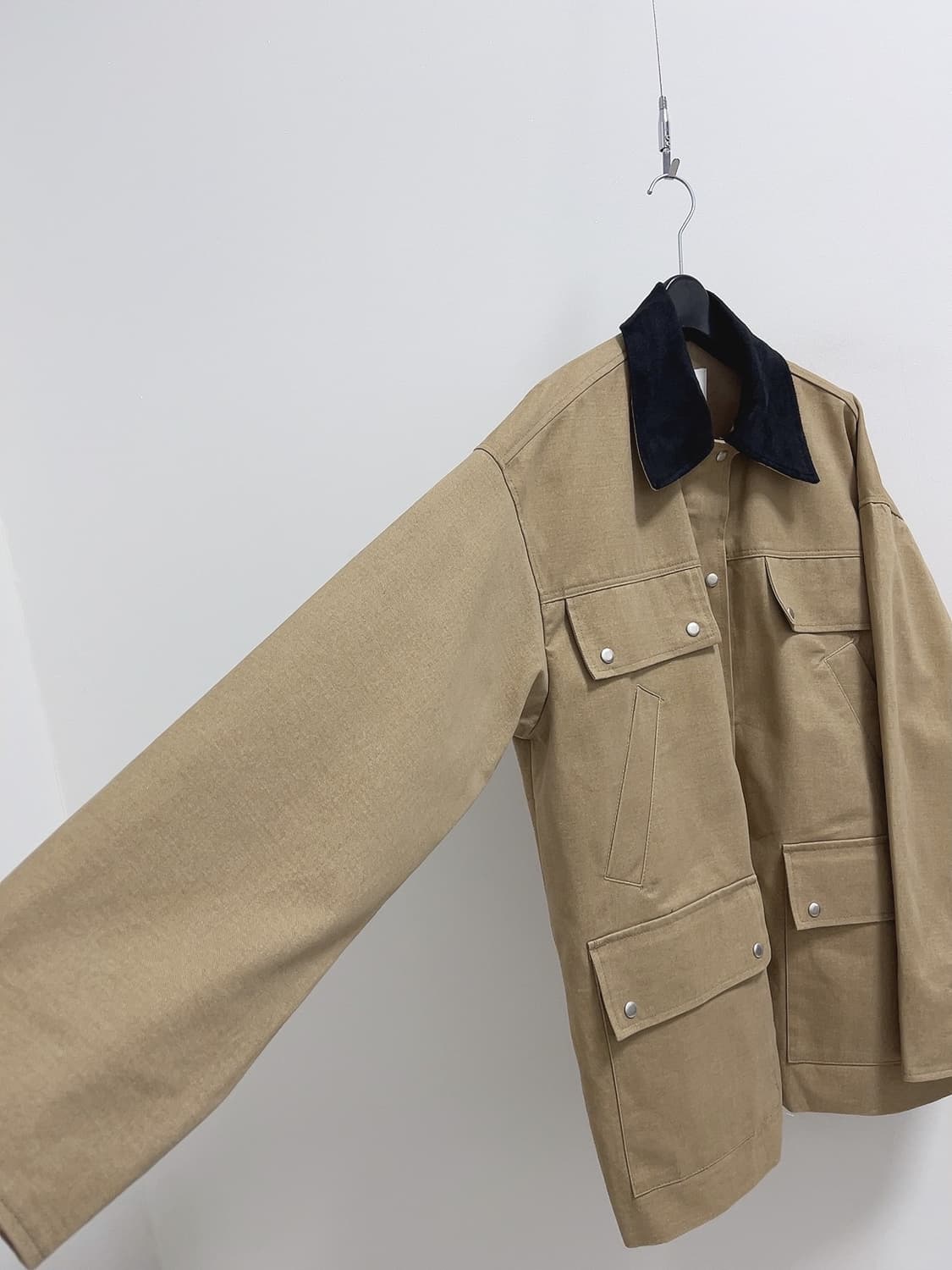 아트이즈오버 브러시드 워크 자켓 베이지 상품이미지3