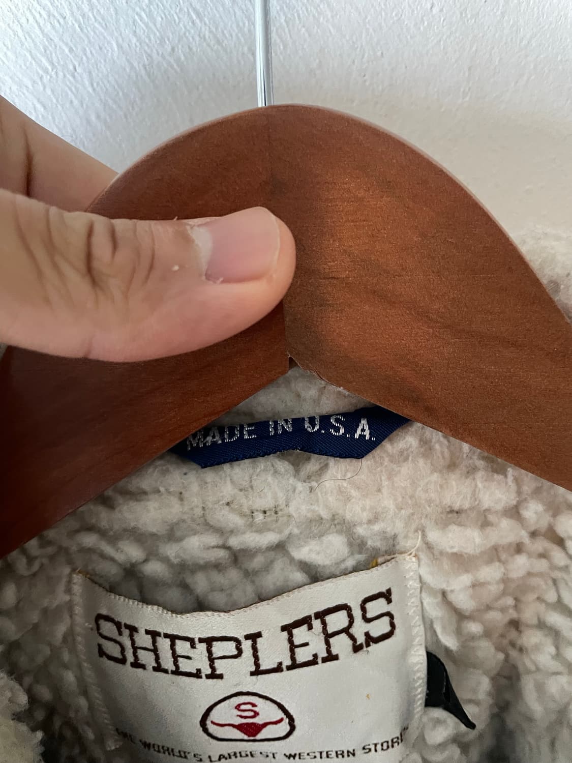 80's USA Vintage Sheplers Wool Sherpa 상품이미지5