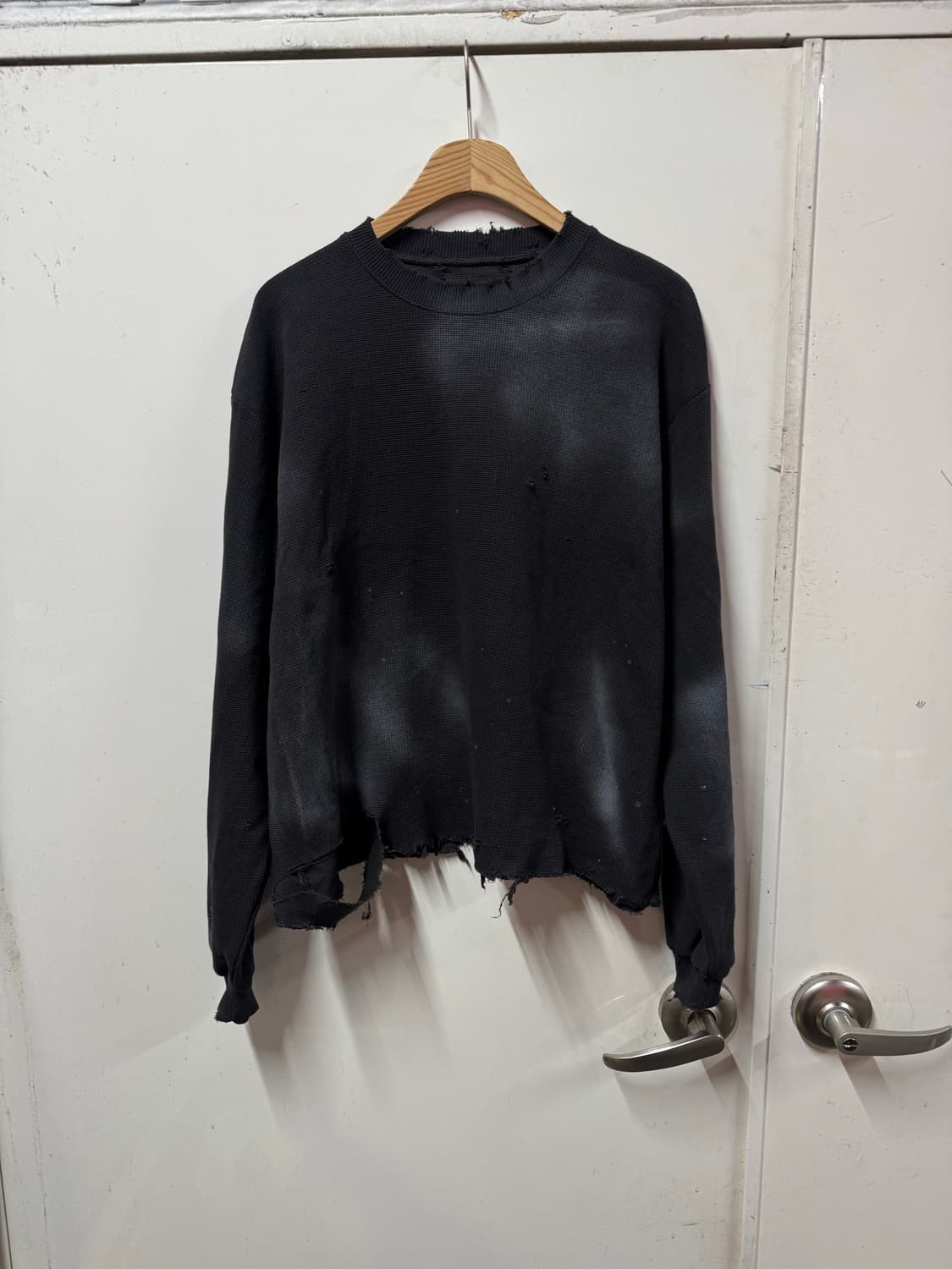 빈티지 와플 긴팔 상품이미지1