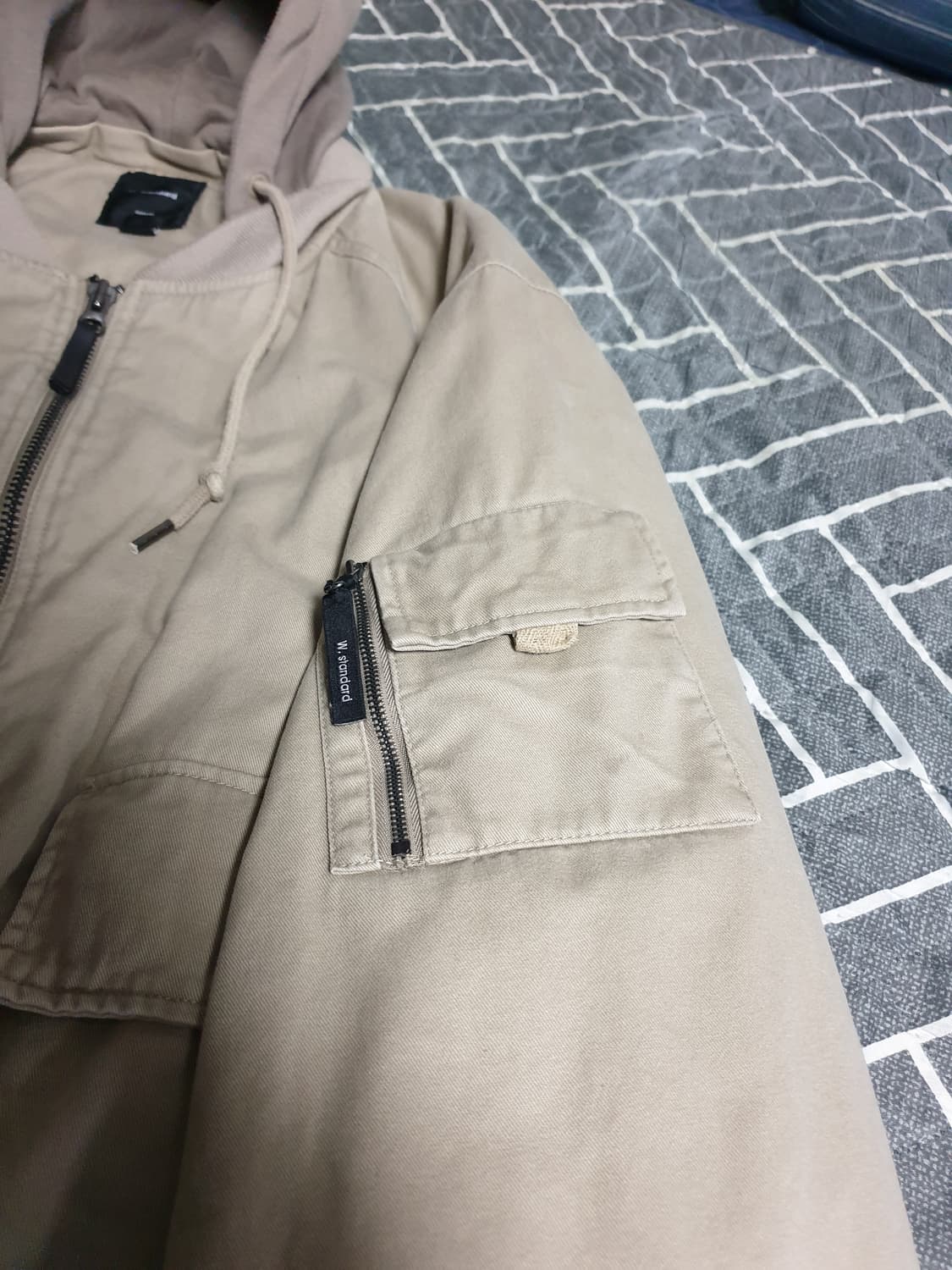 더블유스탠다드 혜비코튼 후드 MA-1 자켓 (F) 상품이미지3