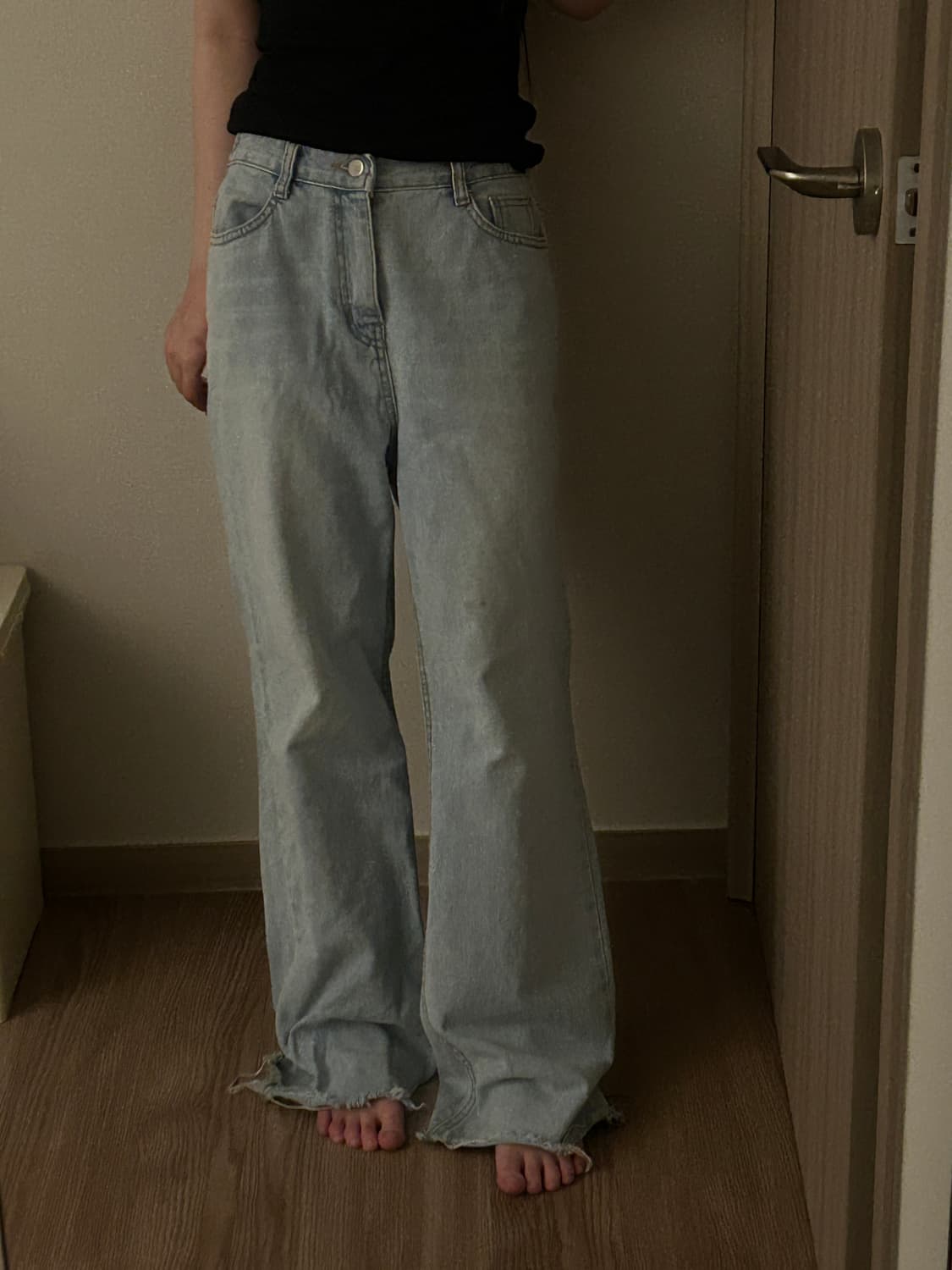 Y2k 연청 데님팬츠 상품이미지1