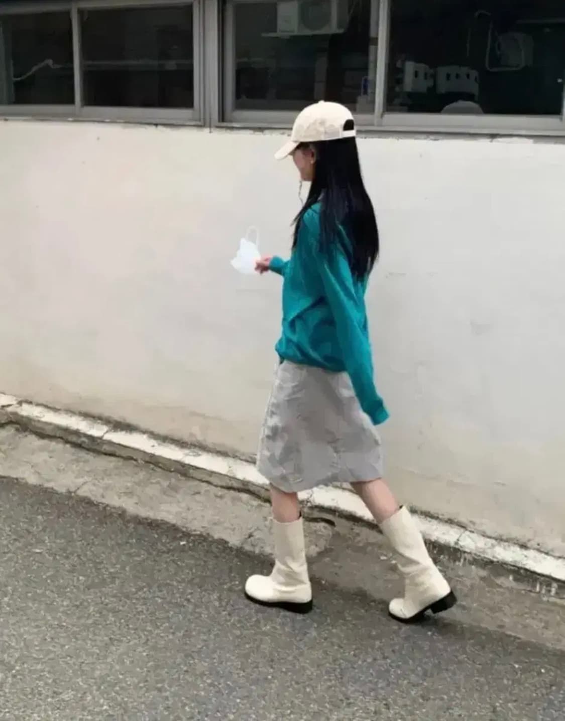 나일론 스커트(gray) 상품이미지1