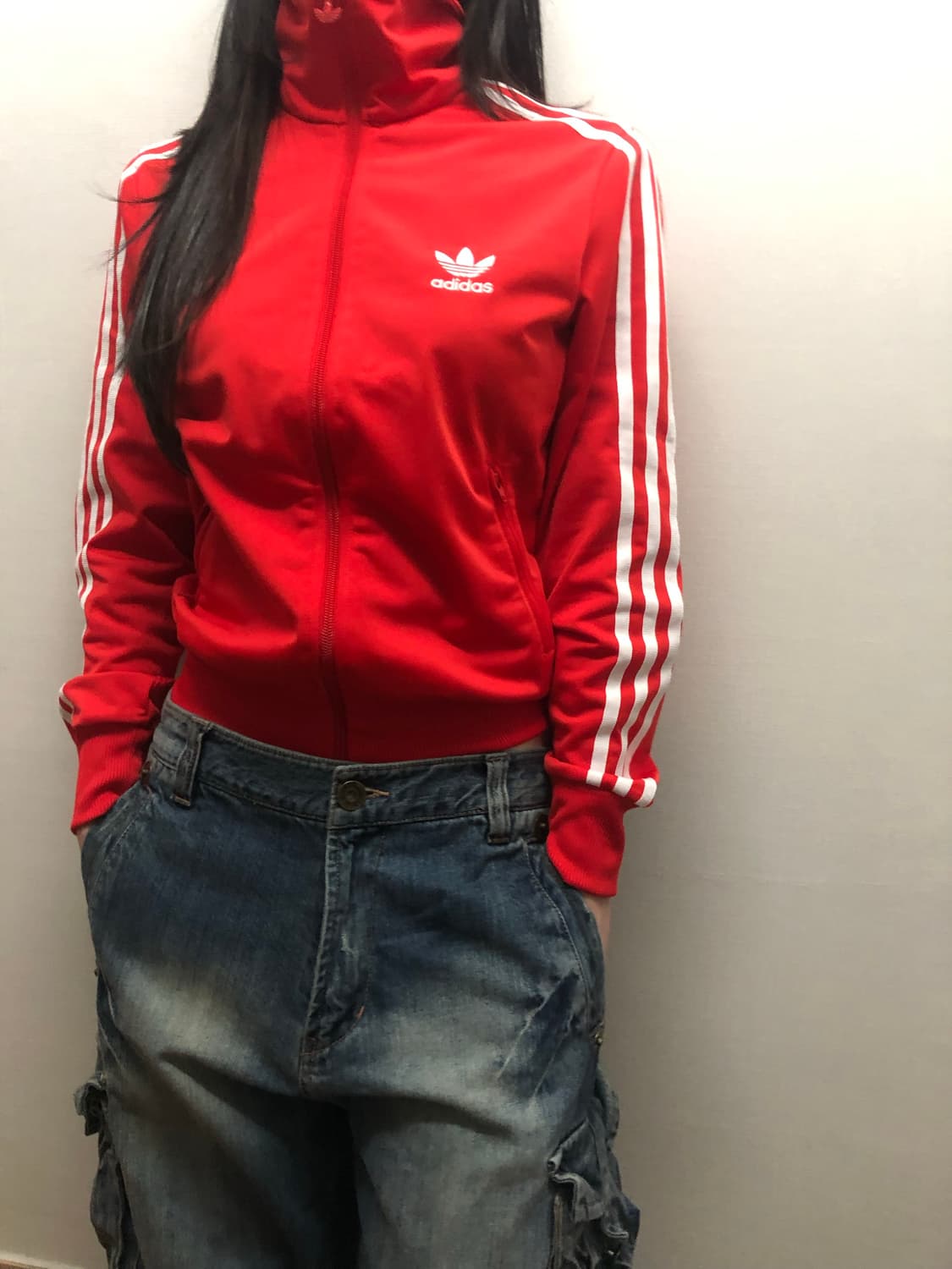 빈티지 아디다스 레드 파이어버드 져지 상품이미지2