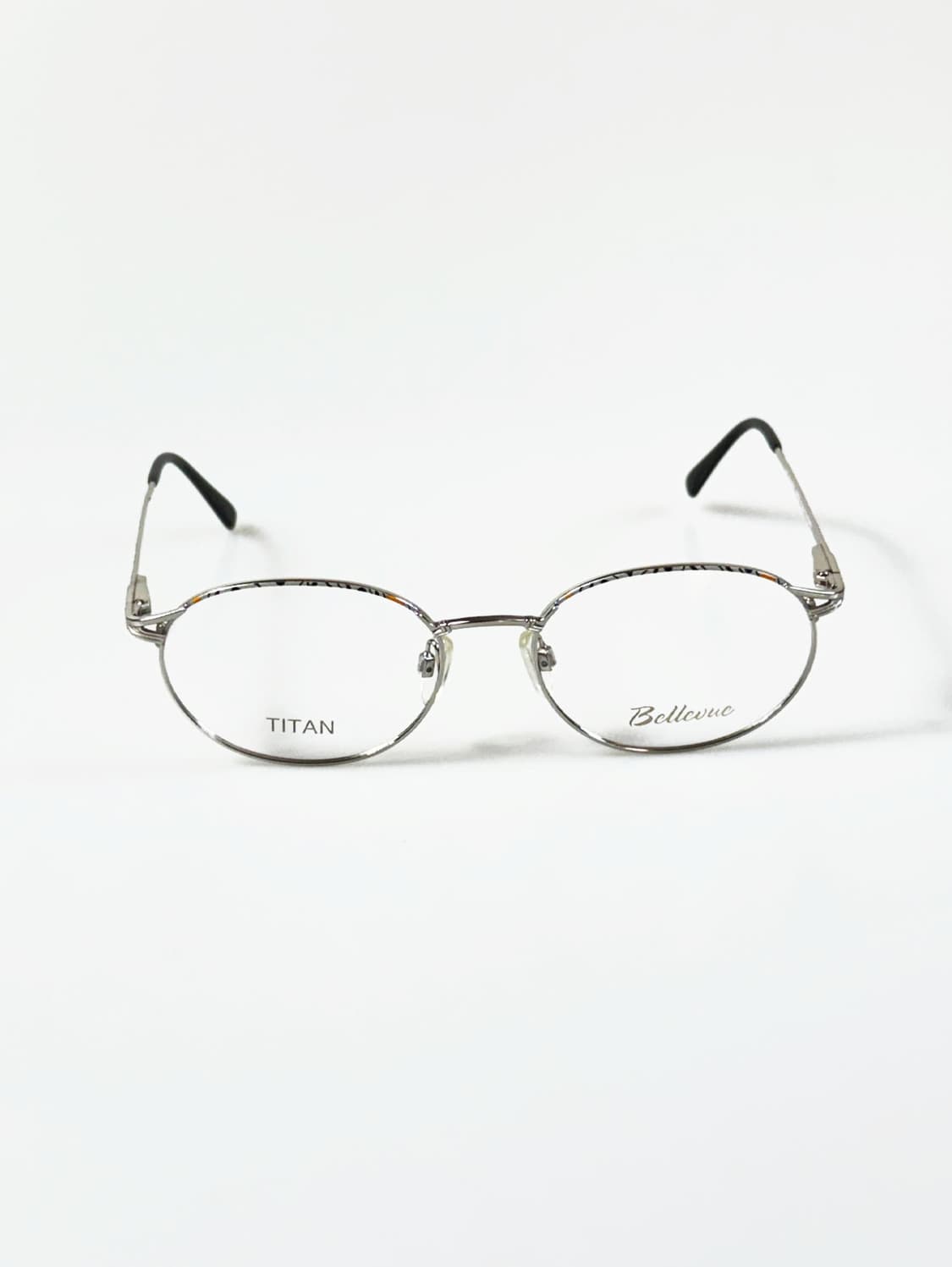 독일제 BELLEVUE 실버 티타늄 오벌 프레임 빈티지 안경 상품이미지1