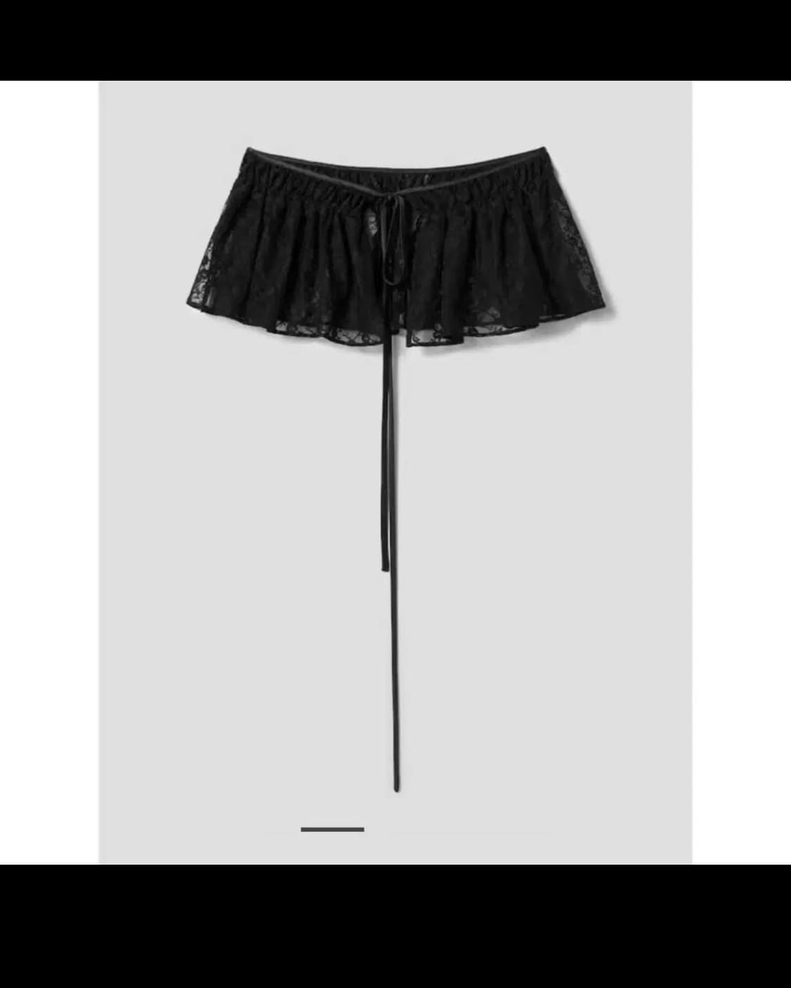 앙개 Lace Chouchou Wrap Skirt Black 상품이미지1