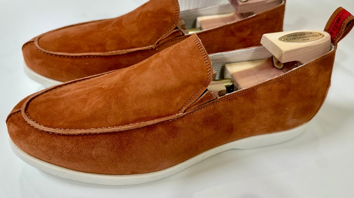 키톤 나폴리 스웨이드 송아지 가죽 로퍼 새상품 상품이미지3