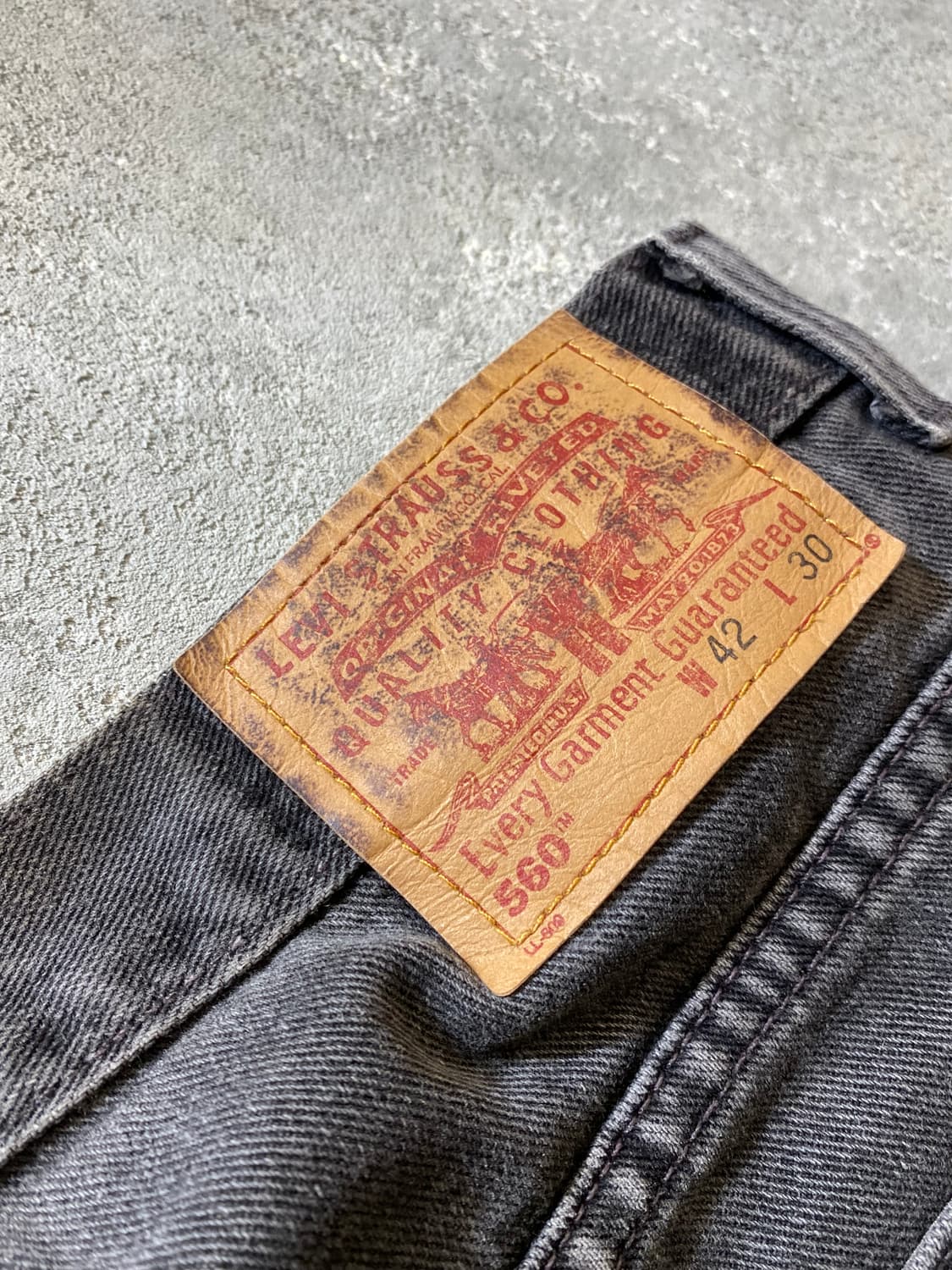 [42] 00s Levi's 560 리바이스 흑청 데님 쇼츠 상품이미지4