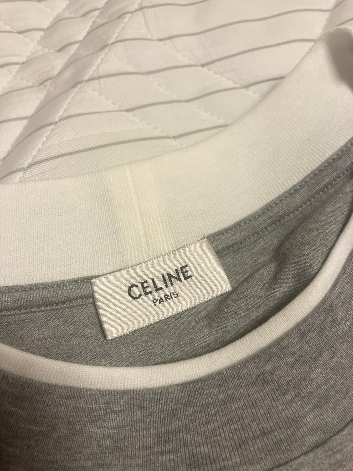 셀린느 롱슬리브 저지 티셔츠 그레이 L 상품이미지3