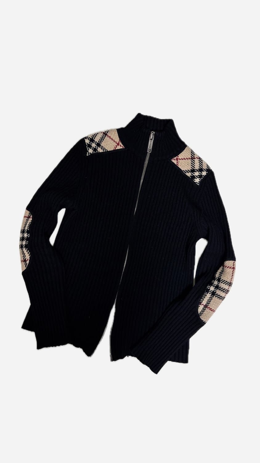 버버리 엘보패치 투웨이 니트집업 상품이미지7