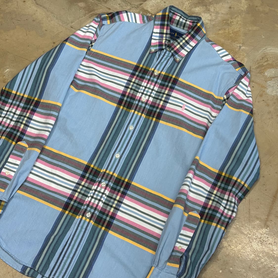 M 폴로랄프로렌 클래식핏 체크셔츠 상품이미지1