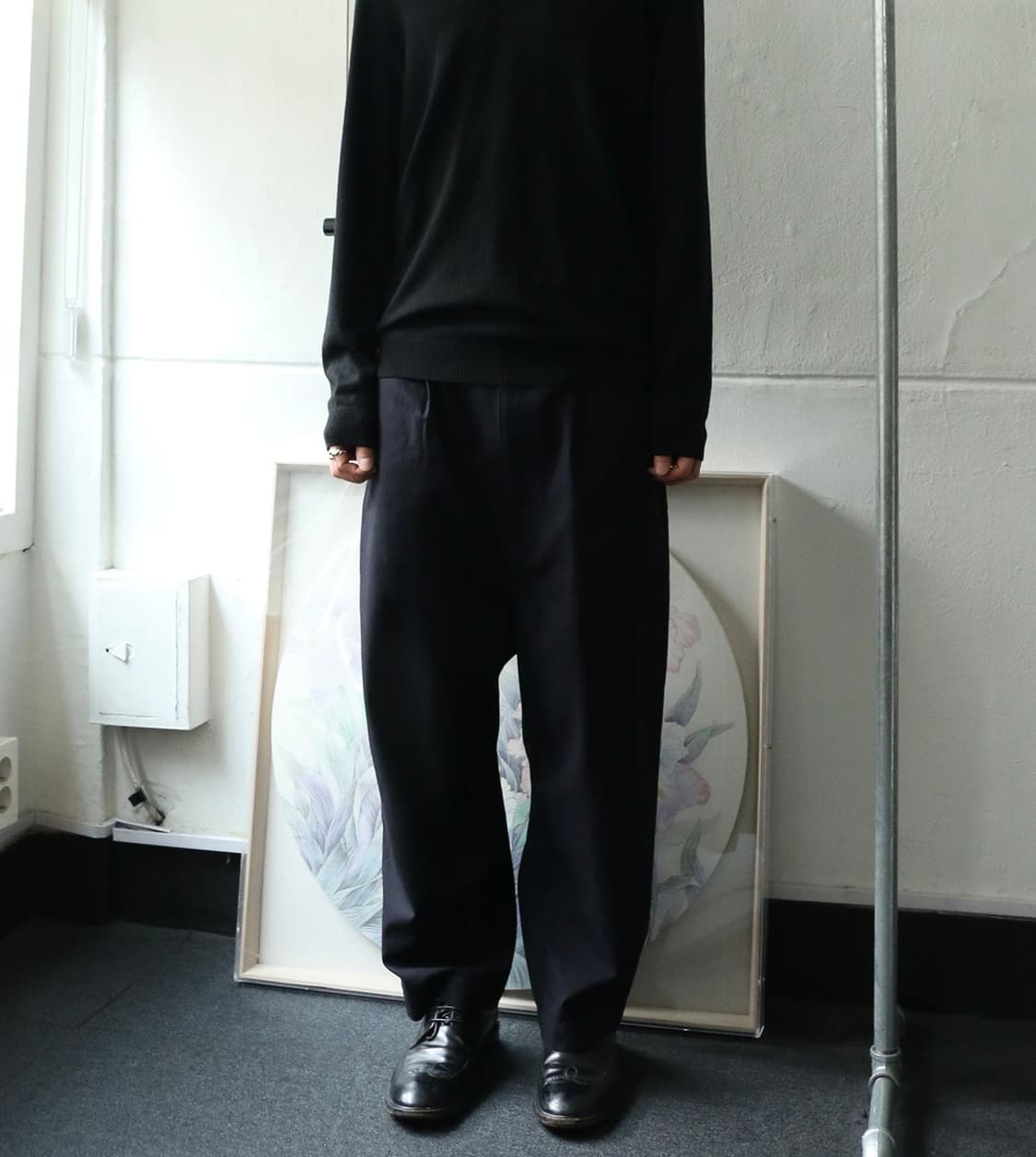 꼼데 가르송 옴므 와이드 코튼 팬츠  상품이미지1