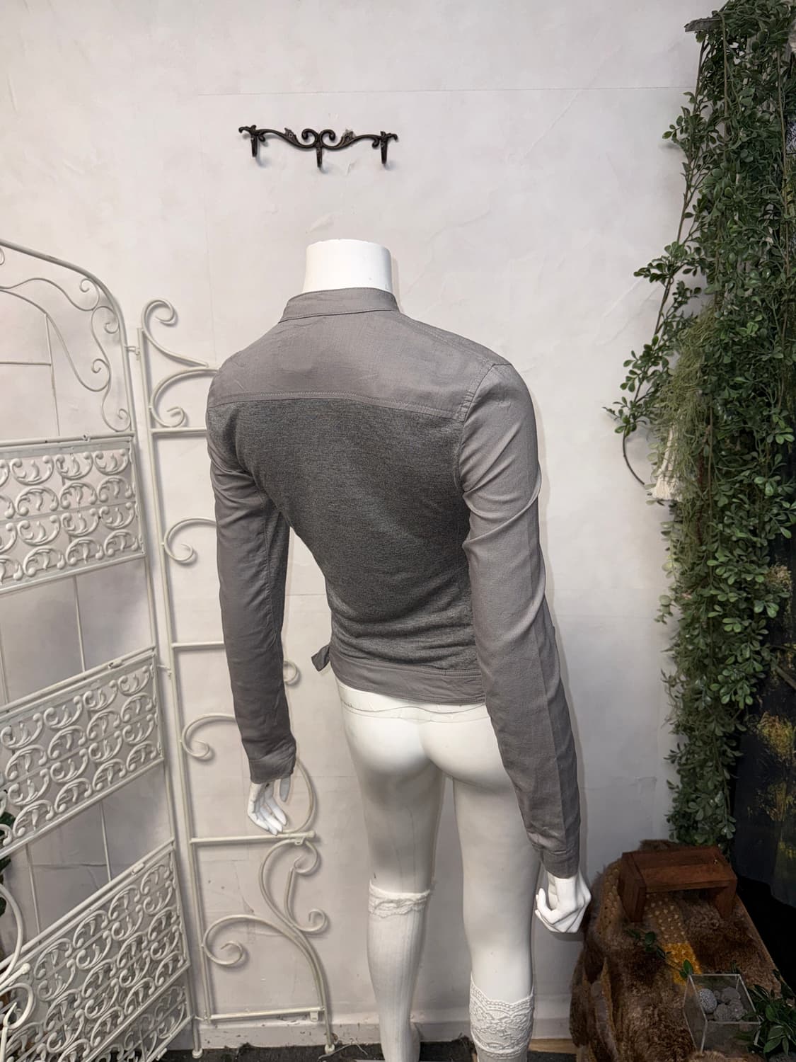 Armani Exchange gray cotton rider jacket 상품이미지8