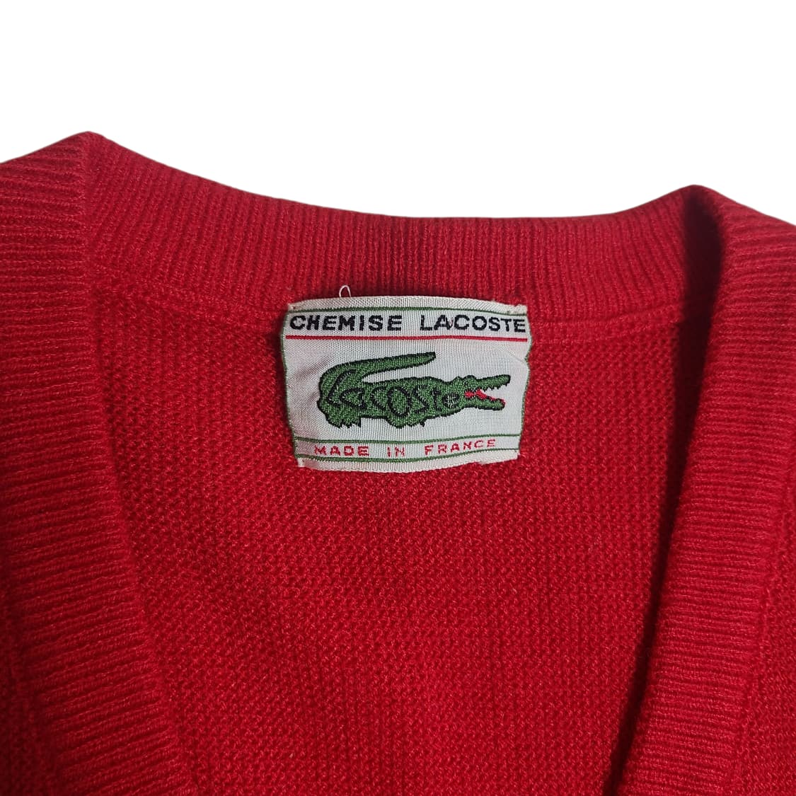 '70-'80s Lacoste V넥 니트 상품이미지4