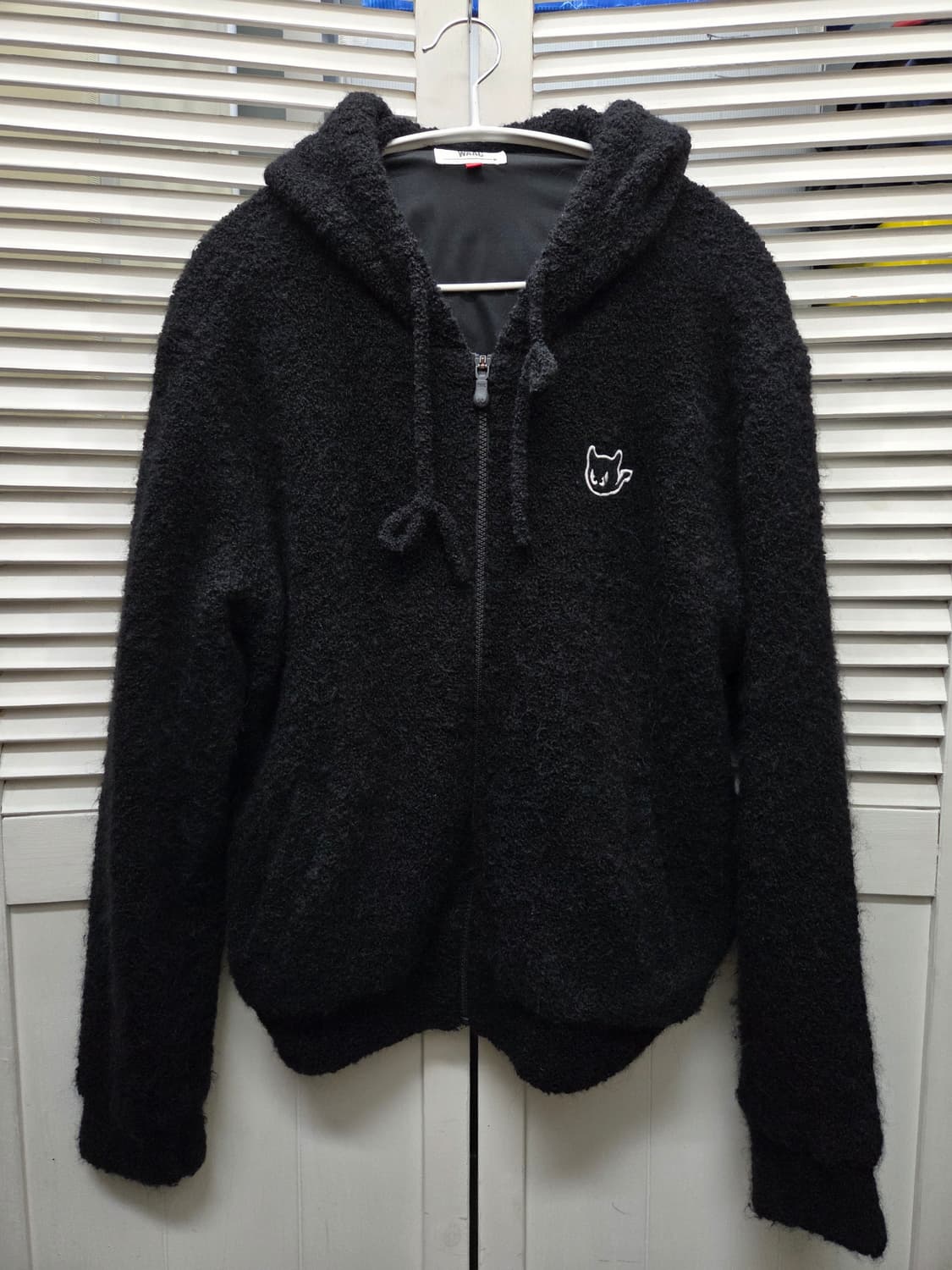 왁 WAAC 부클 니트 후드 집업 상품이미지1