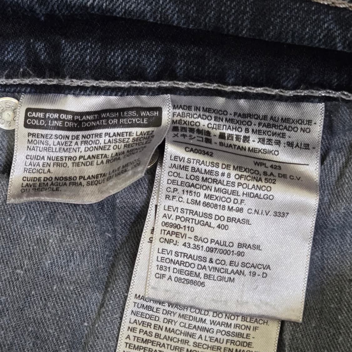 [W34 L32] 00's Levi’s 505 스트레이트 데님팬츠 상품이미지9