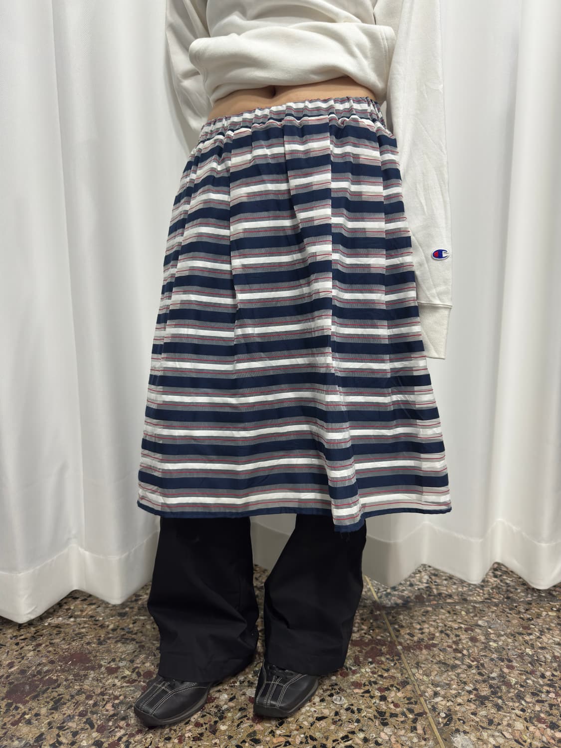stripe midi skirt 상품이미지2