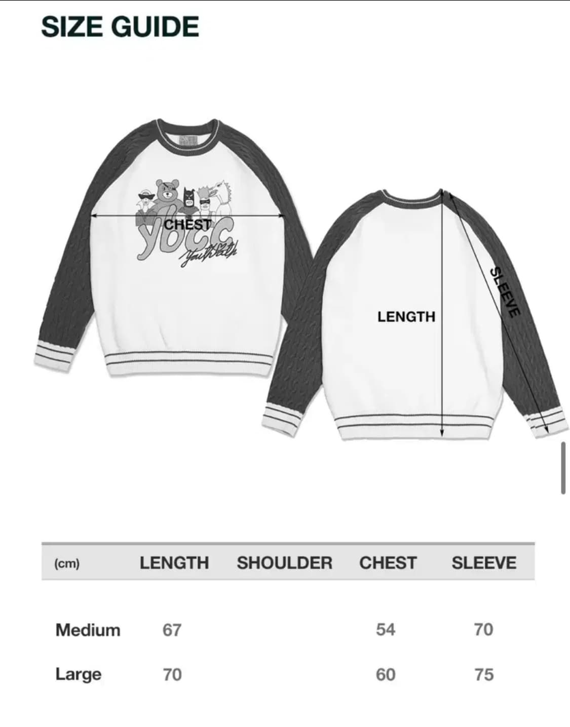 유쓰배쓰VILLAIN HERO RAGLAN KNIT (M사이즈) 상품이미지3