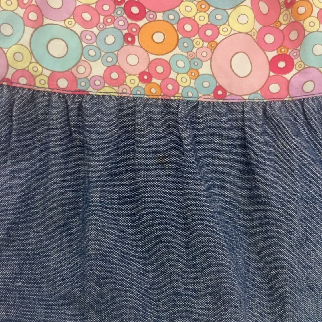 빈티지 모리걸 보헤미안 플라워 패치워크 롱스커트 26인치 C07904 상품이미지5