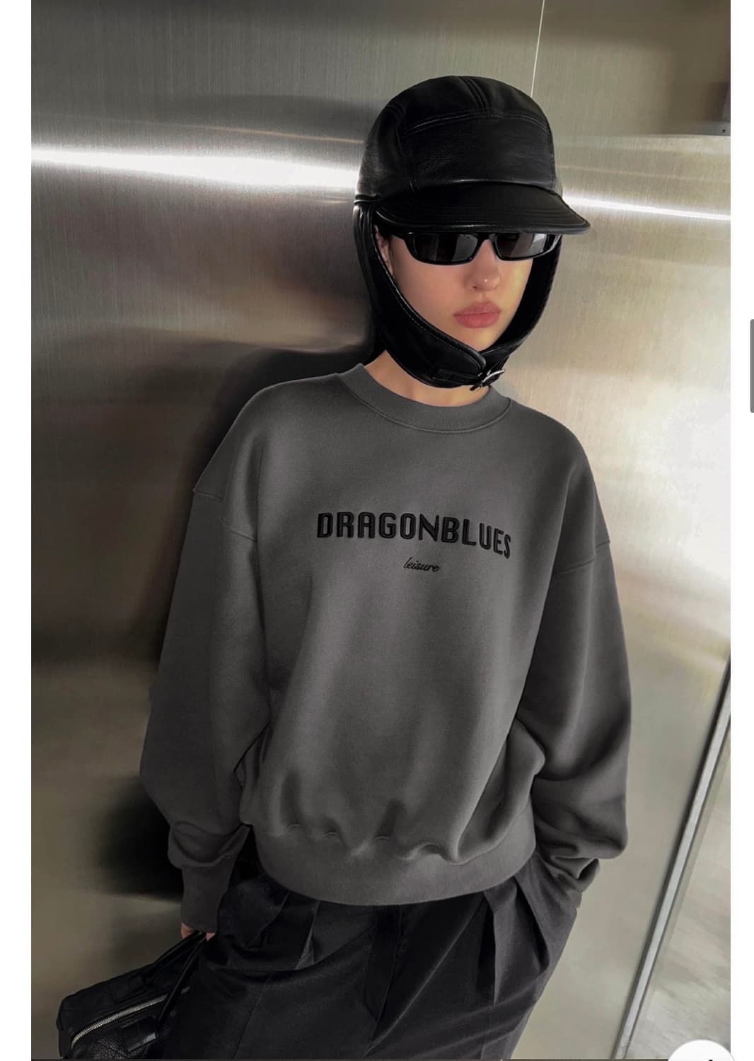 새상품) 드래곤블루스 레더 에비에이터 햇 트루퍼햇 가죽 귀달이 모자리 상품이미지5