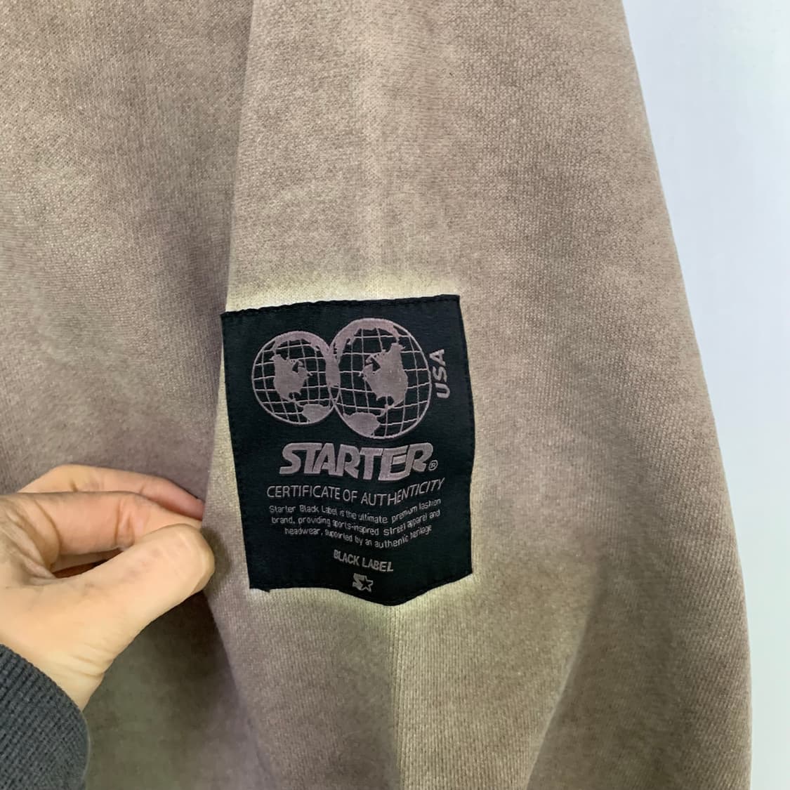 스타터 그런지 워싱 맨투맨 티셔츠 빈티지 브라운 남성 L 상품이미지7