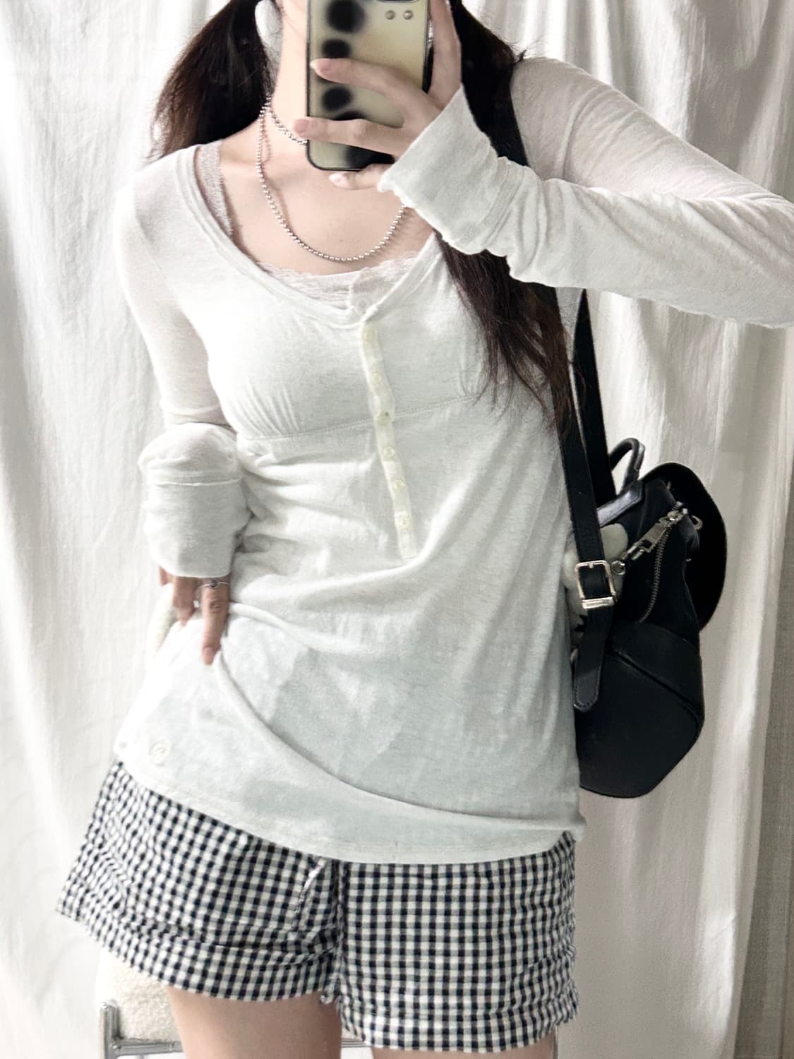아베크롬비 순록자수 반버튼 롱슬리브 상품이미지4
