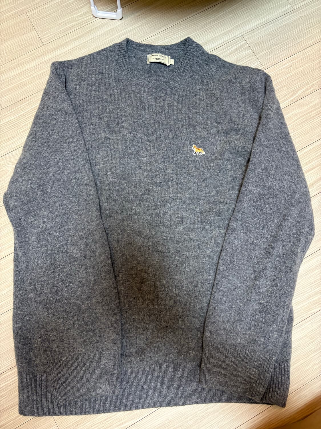 메종키츠네 그레이 니트 XL 상품이미지1