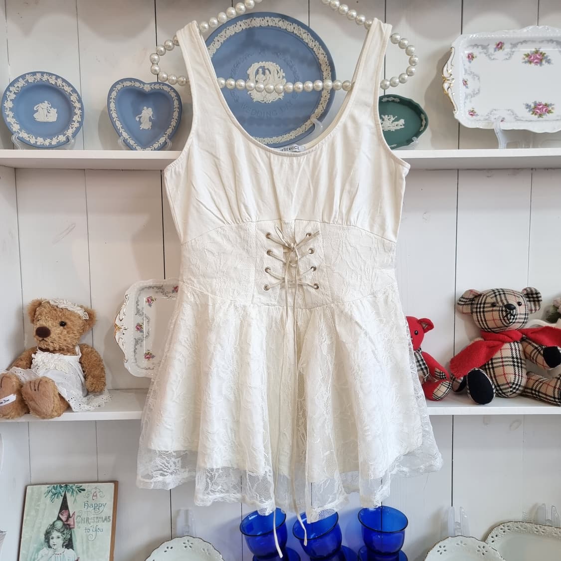 아이보리 레이스 코르셋 상품이미지1