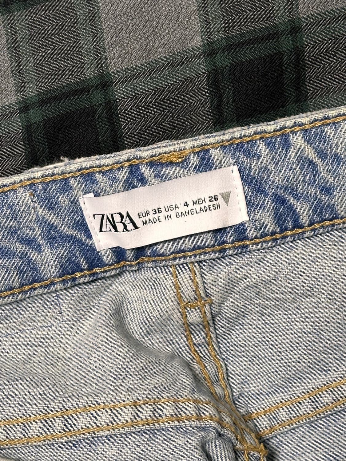 자라 연청 데님 쇼츠 상품이미지4