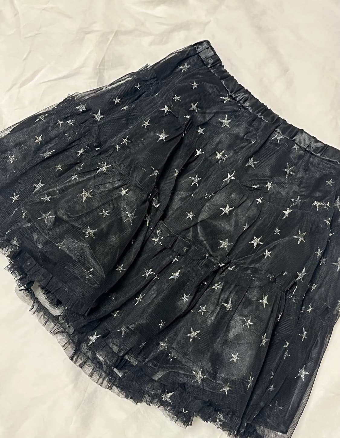 [키치 펑크] 블랙 별무늬 캉캉 스커트  상품이미지4