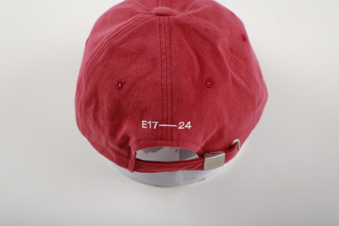 이미스 아플리케 레드 볼캡 모자 상품이미지4