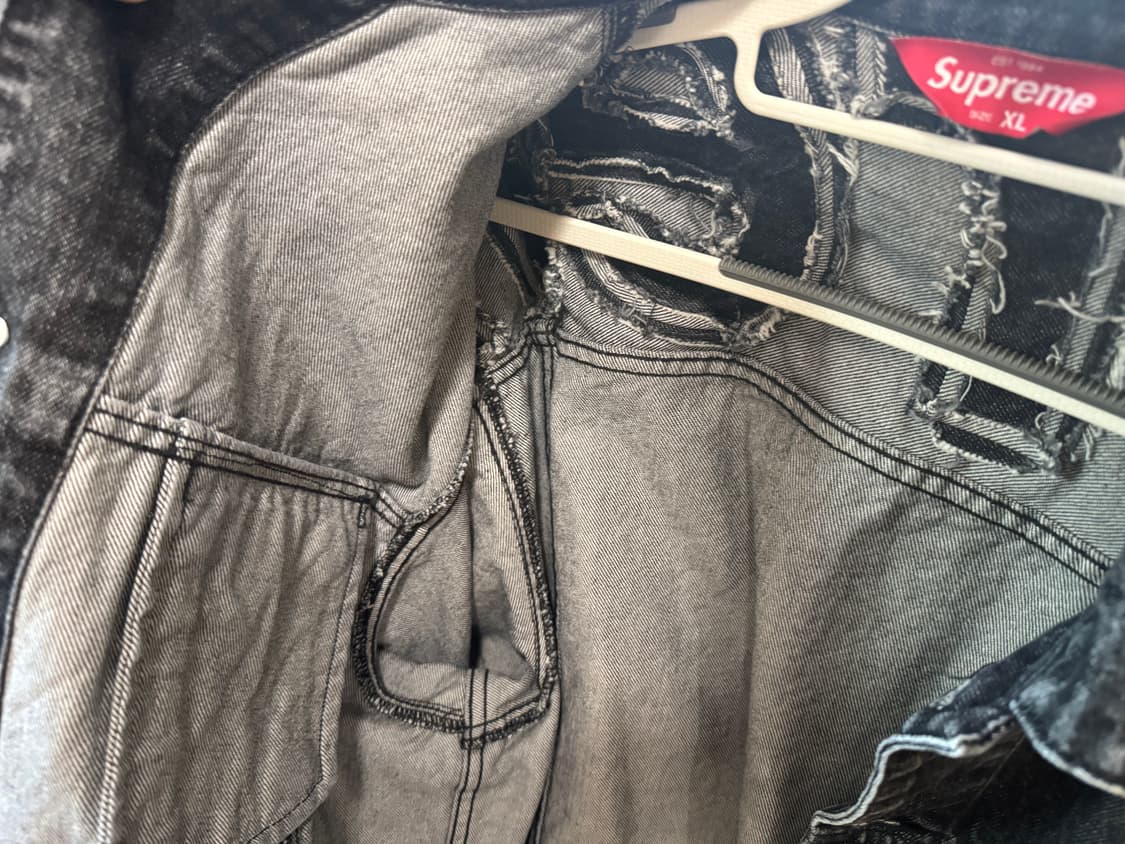 22 슈프림 흑청 트러커3rd 팝니다xl 상품이미지5