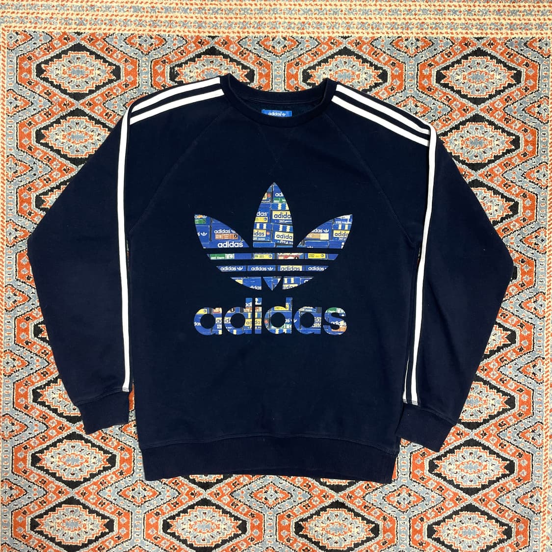 아디다스 파이어버드 프린팅 네이비 맨투맨 남성95 상품이미지1