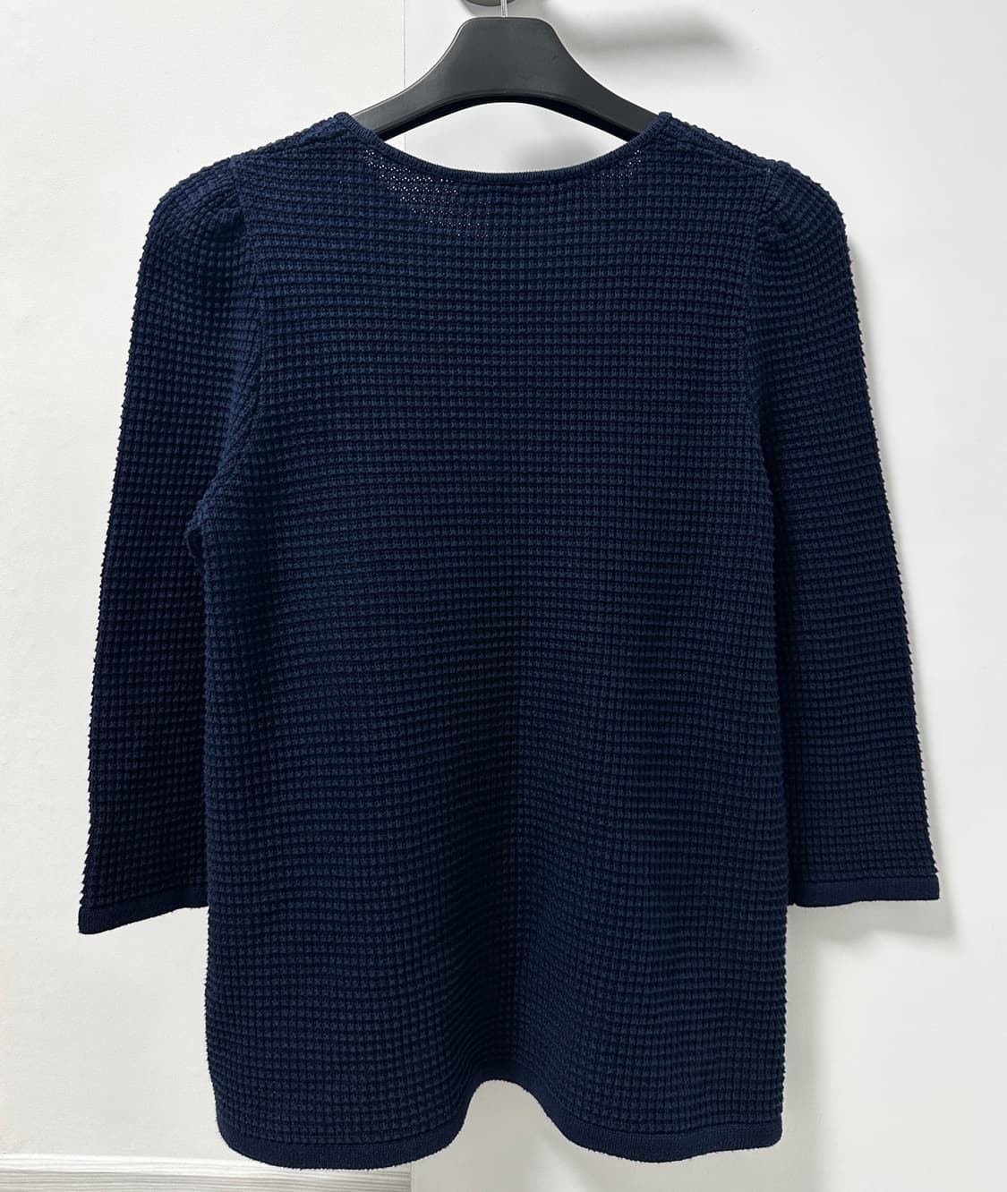 COS 코스 S사이즈 네이비 7부 와플 니트 상품이미지2