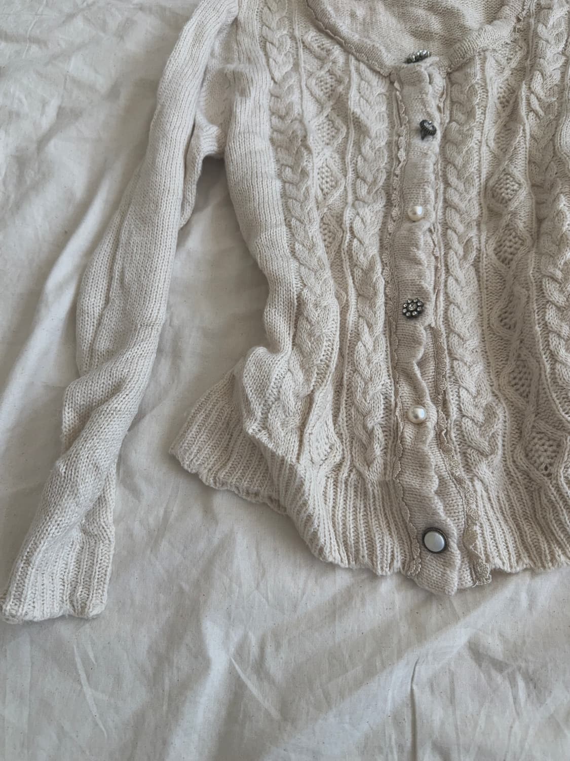 엑시즈팜 모리 러블리 니트 가디건 상품이미지2