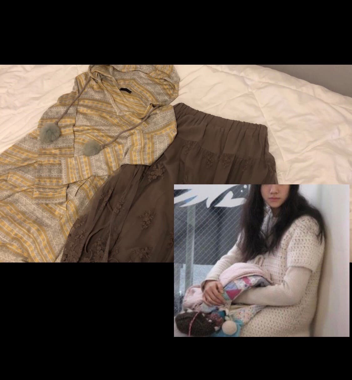 노르딕 폼폼이 원피스 세트 상품이미지1