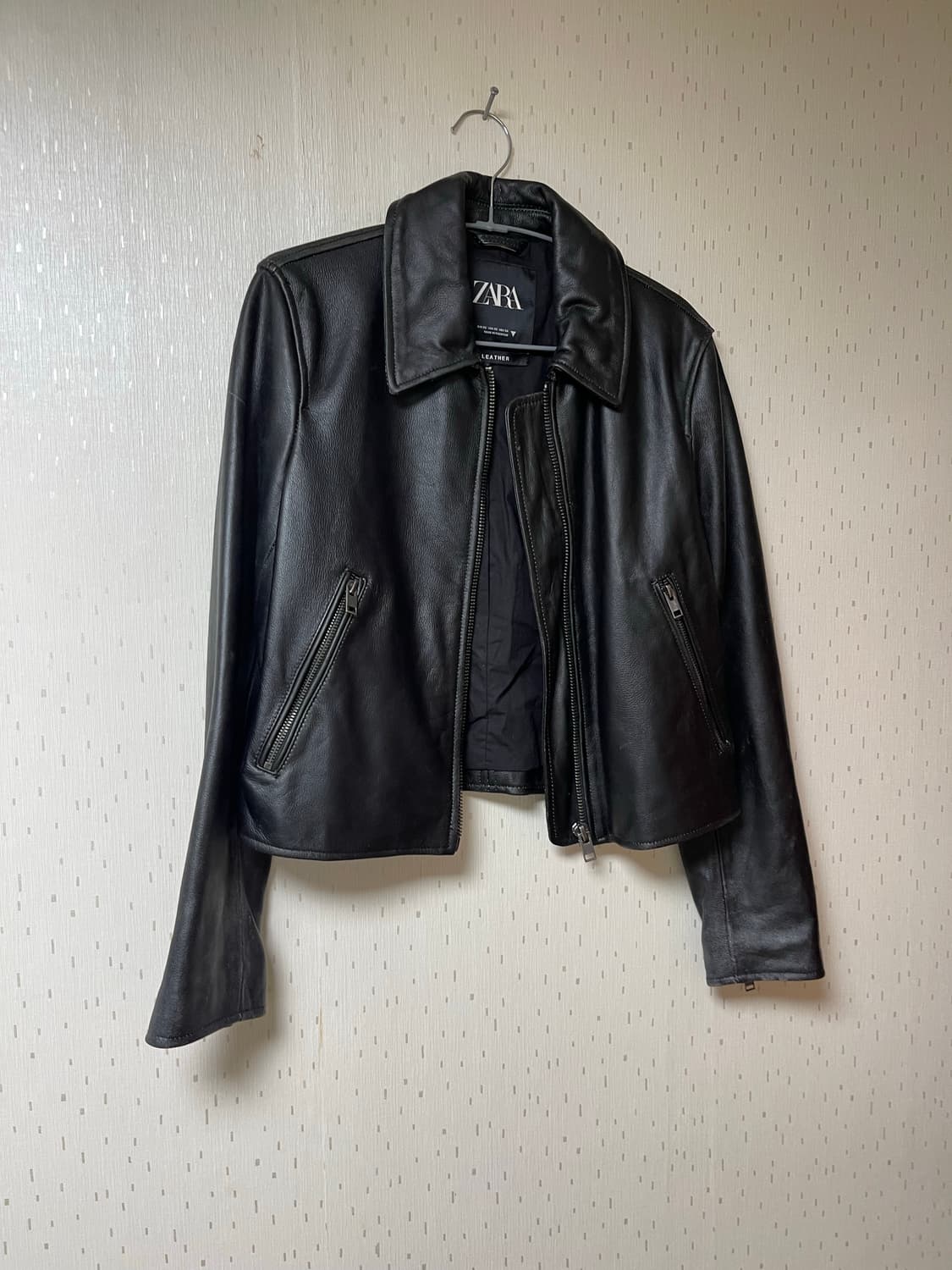 자라 정품 소가죽 자켓  상품이미지3