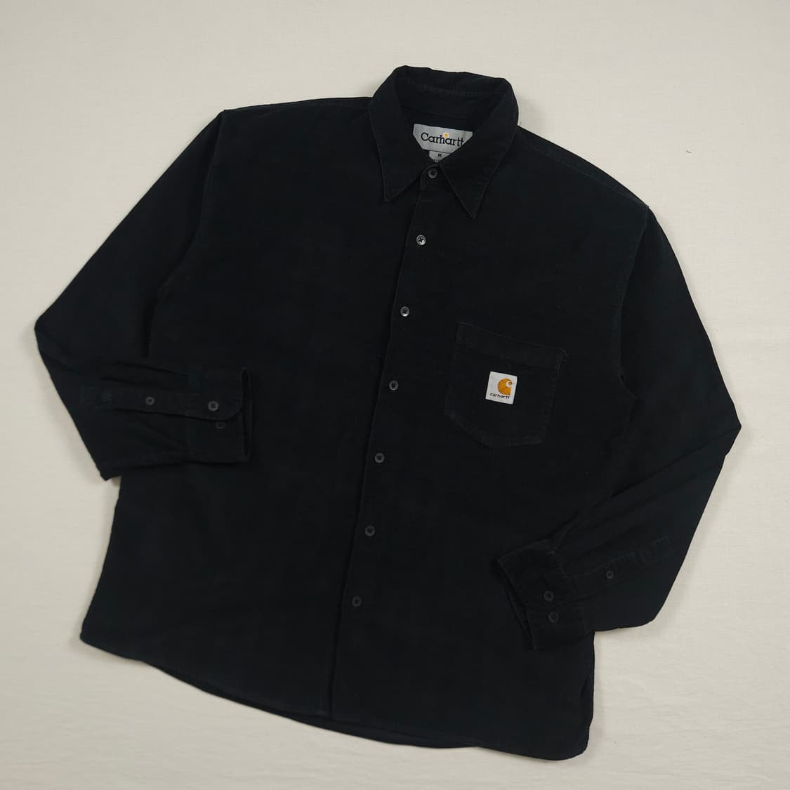 M(95) 칼하트 리워크 코듀로이셔츠 블랙 상품이미지2